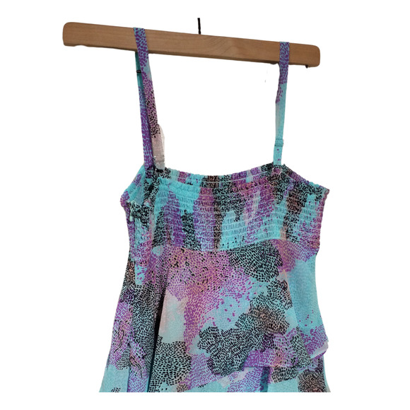 NWT Kensie Girl Layered Ruffle Dress Blue Women’s Size Small - Picture 4 of 9